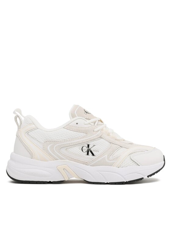 Sneakers Calvin Klein Jeans Retro Tennis Oversized Mesh YM0YM00636 White/Creamy White 0K6