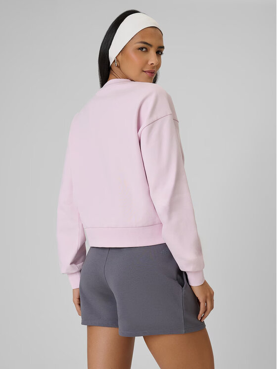 4F 4F Bluza AFTERLIGHT Różowy jasny Regular Fit