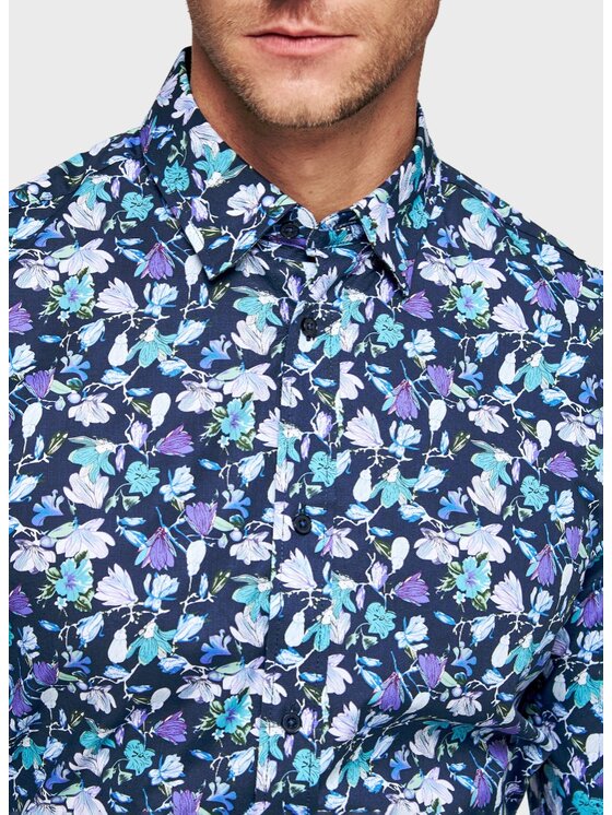 Pako Lorente Pako Lorente Koszula P26SF-1X-009 Granatowy Slim Fit
