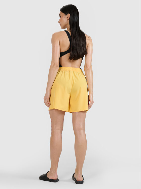 4F 4F Szorty sportowe BEACHWEAR BASIC Żółty Regular Fit