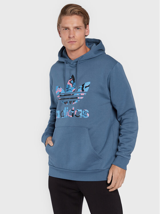 adidas adidas Суитшърт Camo Series Infill HK2802 Тъмносин Regular Fit