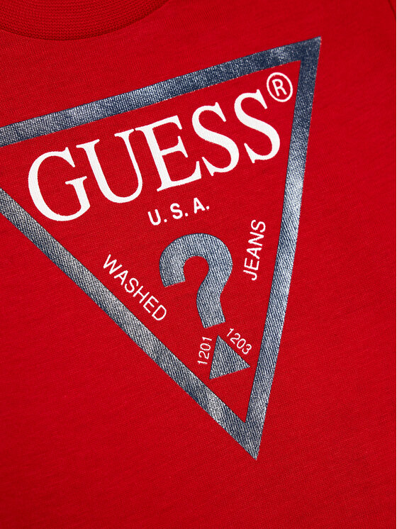 Guess Guess Tricou L73I55 K8HM0 Roșu Regular Fit