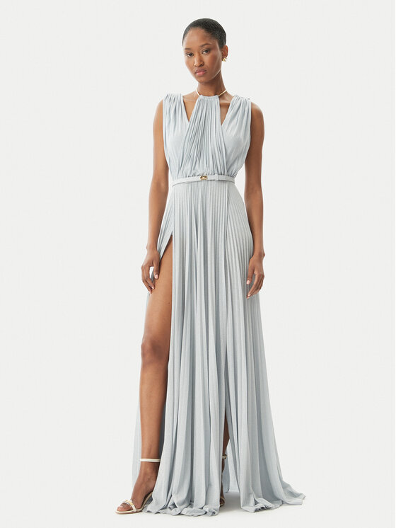 Elisabetta Franchi Večerné šaty AB-R21-52E2 Modrá Regular Fit