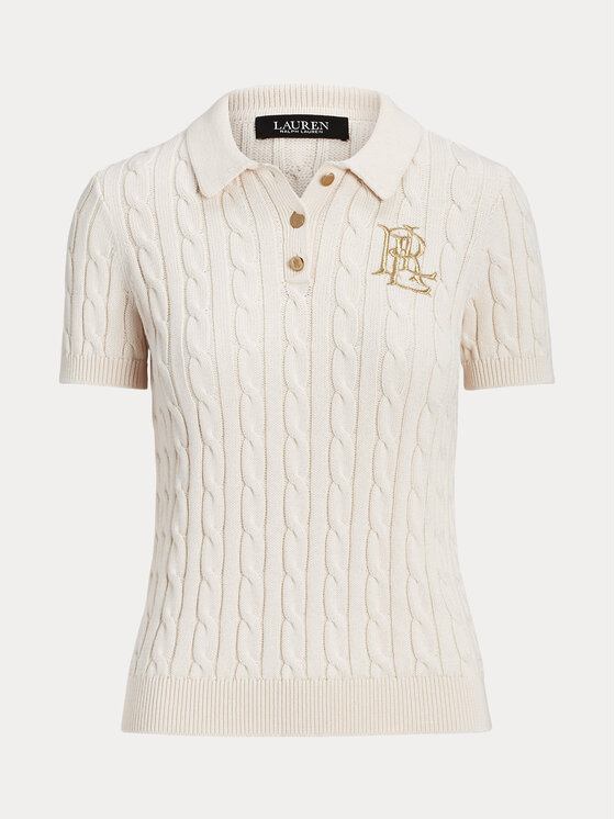 LAUREN RALPH LAUREN LAUREN RALPH LAUREN Tricou polo 200932224001 Écru Slim Fit