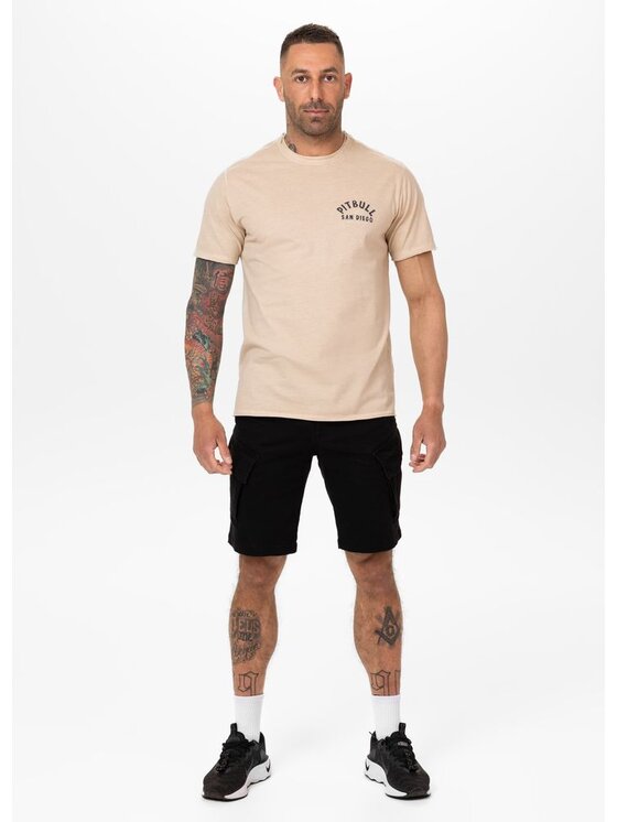 PITBULL PITBULL T-Shirt PACIFIC Beżowy Regular Fit
