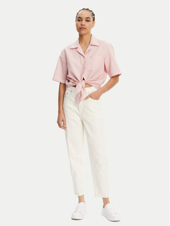 Tommy Jeans Tommy Jeans Marškiniai DW0DW20286 Rožinė Regular Fit