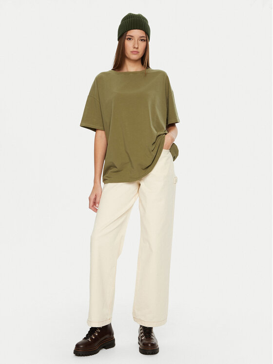 American Vintage American Vintage Футболка Pymaz PYM02AH24 Зелений Oversize