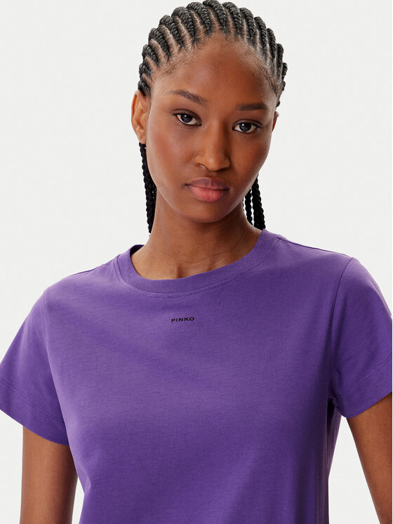 PINKO PINKO Majica Basico 100373 A2RE Vijolična Regular Fit