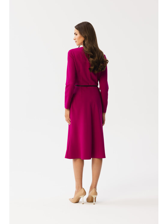 Stylove Stylove Sukienka codzienna S347 Fioletowy Modern Fit