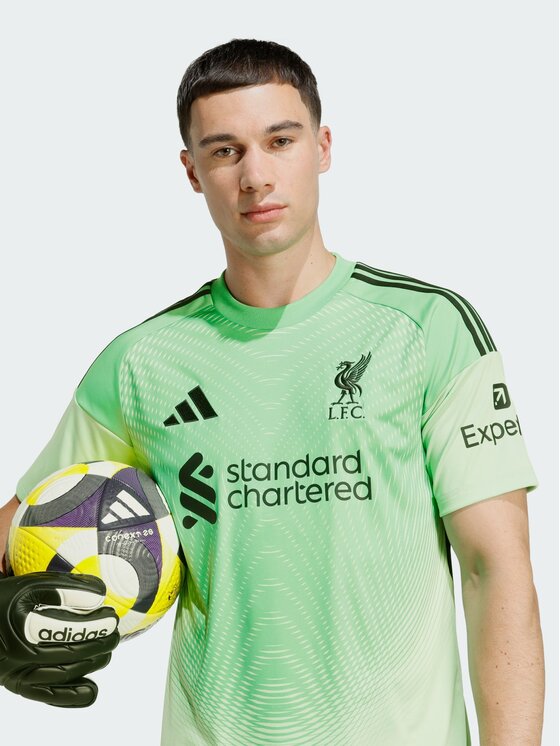 adidas adidas Koszulka techniczna Liverpool FC 25/26 Goalkeeper Jersey Zielony Slim Fit