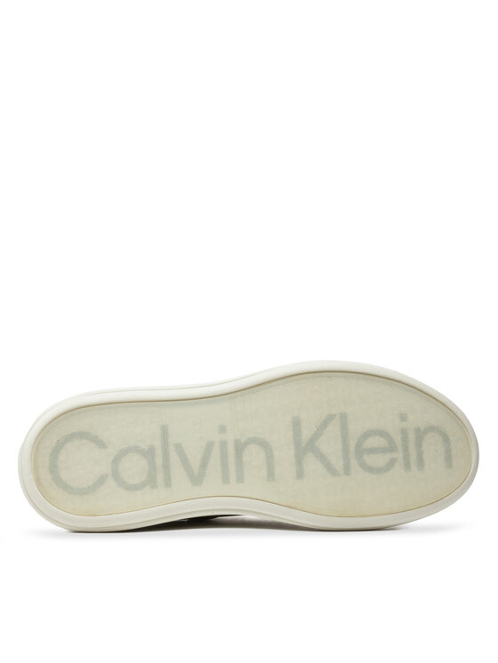 Calvin Klein Calvin Klein Снікерcи Low Top Lace Up W/ Stripe HM0HM01494 Бежевий