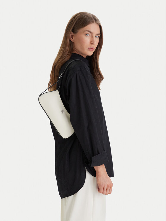 Calvin Klein Calvin Klein Rankinė Ck Canvas Small Shoulder Bag LV04F3347G Balta