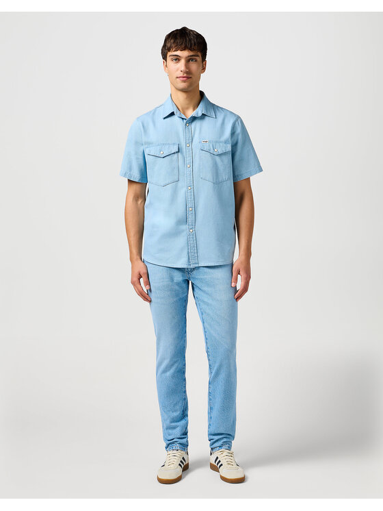 Wrangler Wrangler Jeansy RIVER Niebieski Regular Fit