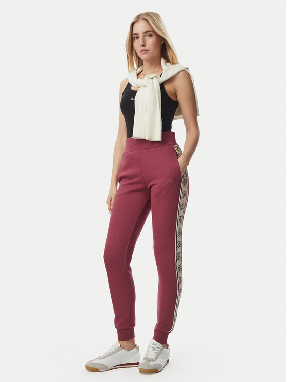 Guess Guess Dressipüksid V2YB15 KB3P2 Tumeroosa Regular Fit