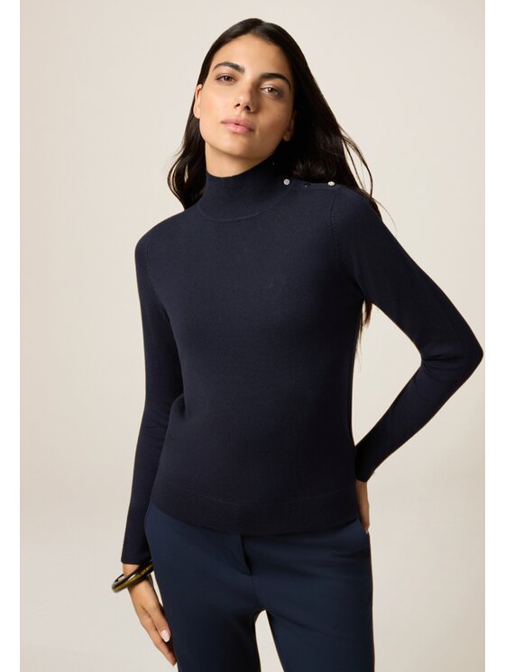 Oltre Oltre Maglione M288J005022N034 Blu Regular Fit