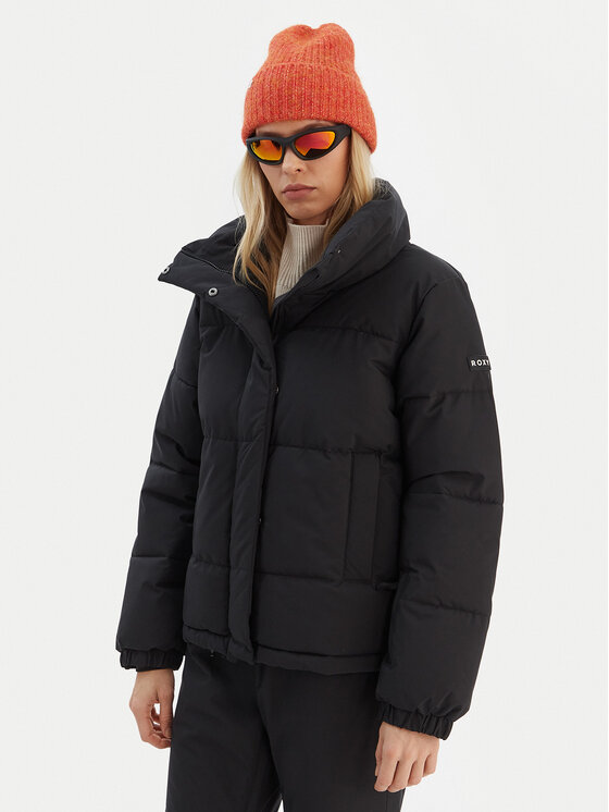 Roxy Roxy Geacă de schi Snow Winter Rebel JK ERJTJ03545 Negru Regular Fit