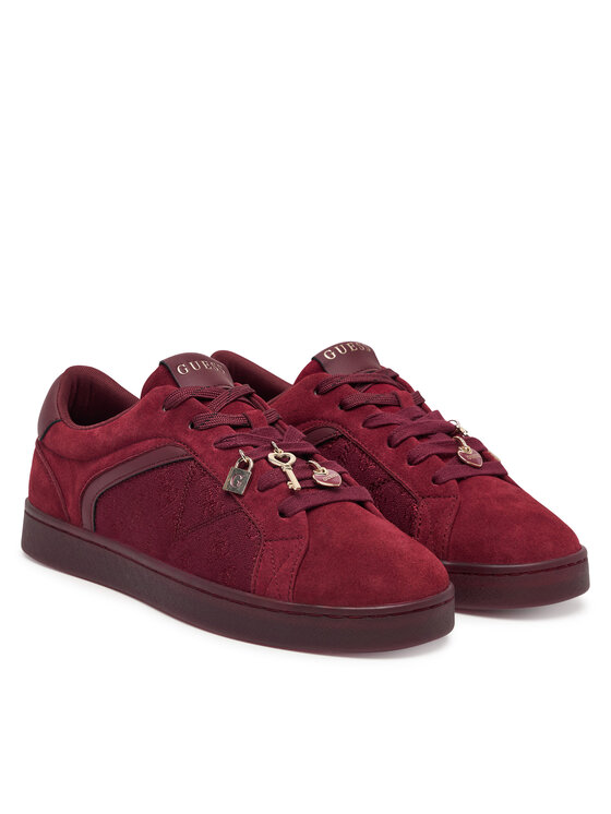 Guess Guess Sneakersy FLFJAR FAL12 Bordó