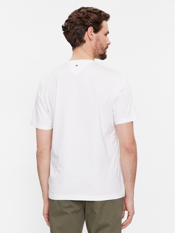 Tommy Hilfiger Tommy Hilfiger T-särk Big Graphic MW0MW34204 Valge Regular Fit