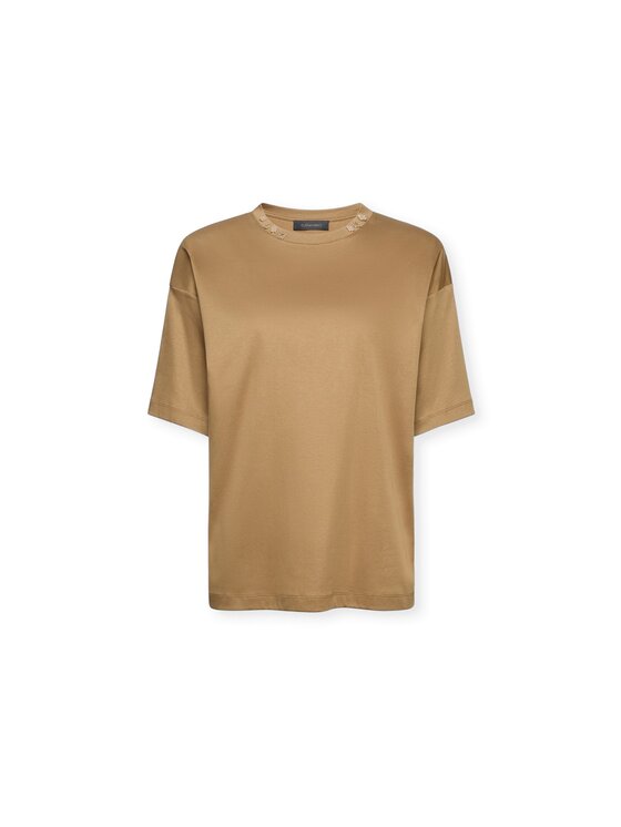 Elena Mirò Elena Mirò T-Shirt G065Z000583N022 Brązowy Regular Fit