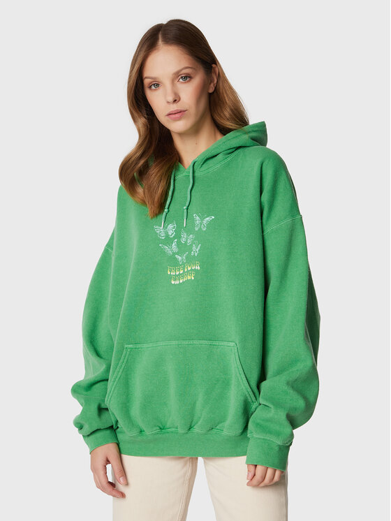 BDG Urban Outfitters Džemperis 76352657 Žalia Regular Fit