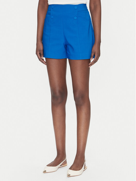 Morgan Morgan Stoffshorts 251-SHEON Blau Straight Fit