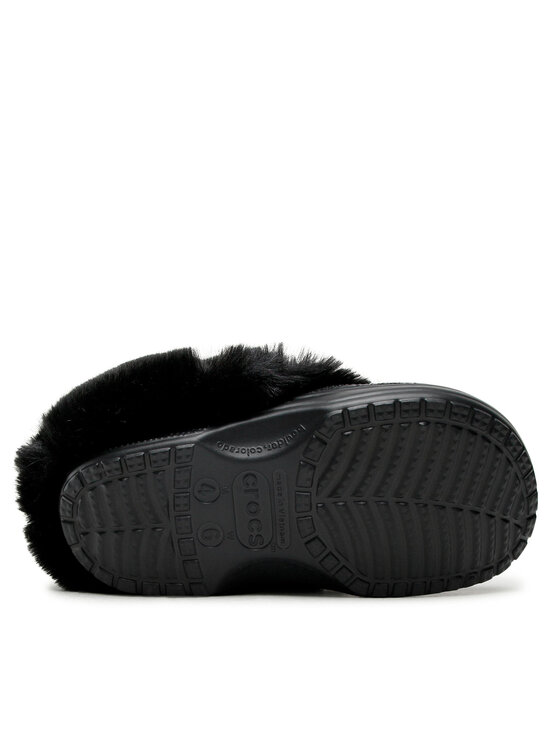 Crocs Crocs Šlepetės Classic Mammoth Charm Clog 207409 Juoda