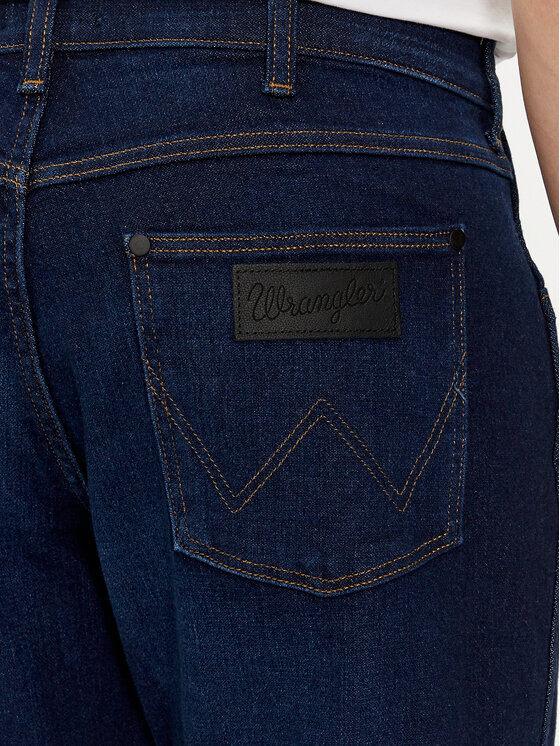 Wrangler Wrangler Džinsai Greensboro 112350837 Tamsiai mėlyna Straight Fit