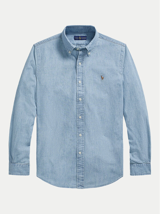 Polo Ralph Lauren Polo Ralph Lauren Jeans srajca 710792042001 Modra Custom Fit