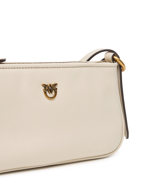 PINKO PINKO Torebka Half Moon Baguette Mini AI 25-26 PLTT 105069 A0QO Écru