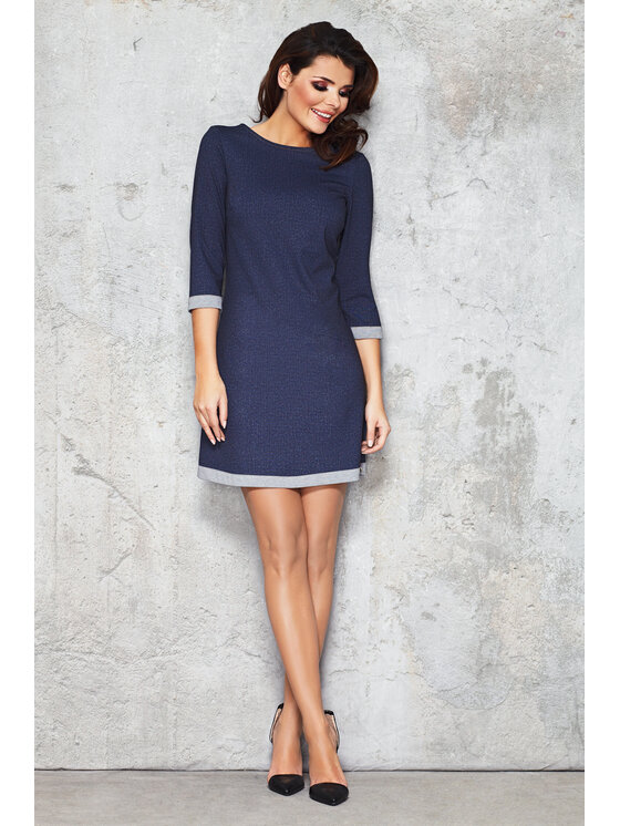 Infinite You Infinite You Vestito da giorno M039 Blu scuro Basic Fit
