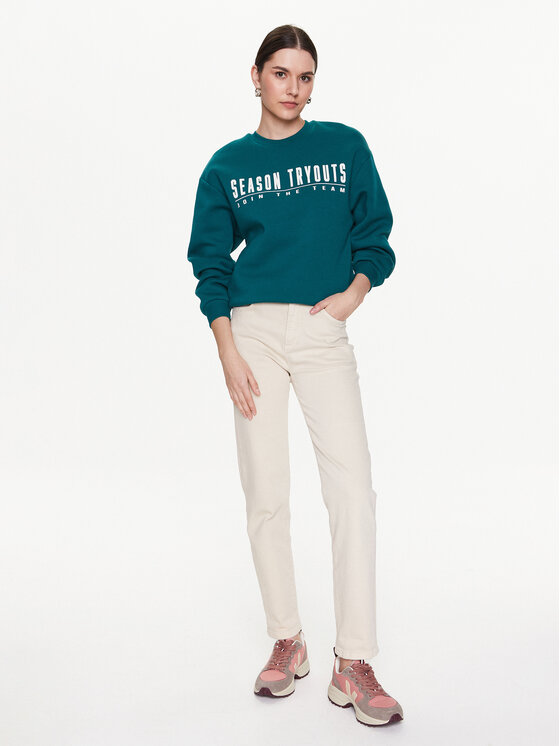 Felpa Riley 10949 Verde Oversize