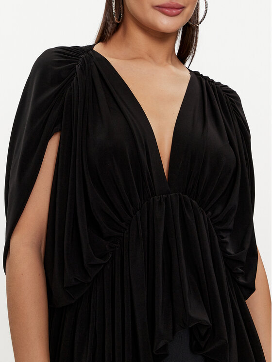 NORMA KAMALI NORMA KAMALI Μπλουζάκι KK4226PL849001 Μαύρο Regular Fit
