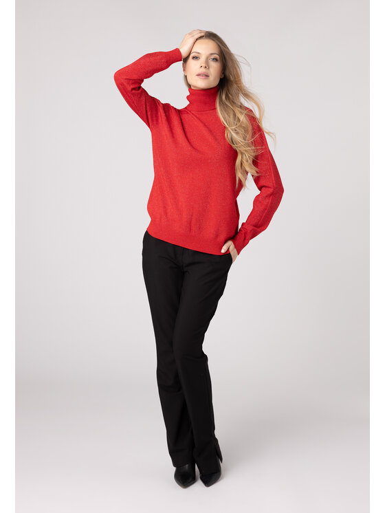 QUIOSQUE QUIOSQUE Sveter QUIOSQUE 6VL003601 Červená Regular Fit