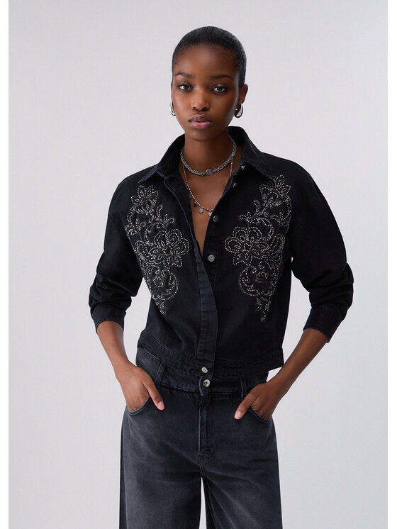 Liu Jo Liu Jo Koszula jeansowa UF6193D037287520 Czarny Regular Fit