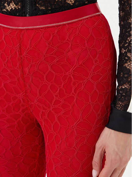 PINKO PINKO Spodnie materiałowe 105226 A2M5 Czerwony Slim Fit