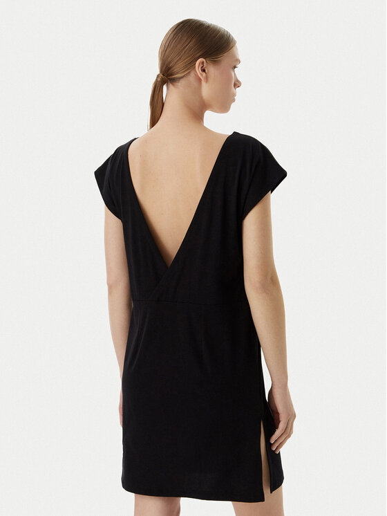 EA7 Emporio Armani EA7 Emporio Armani Sommerkleid 7W001478 AF10373 UC001 Schwarz Relaxed Fit