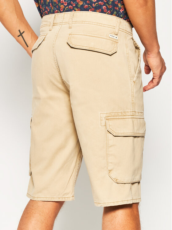 Wrangler Wrangler Szorty materiałowe Cargo W15DKC58N 112126791 Brązowy Regular Fit
