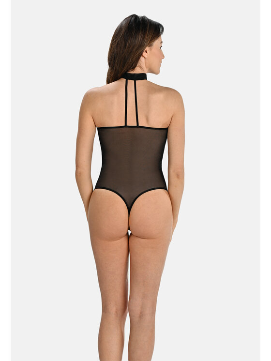 Teyli Teyli Body z chokerem Cyndi Czarny
