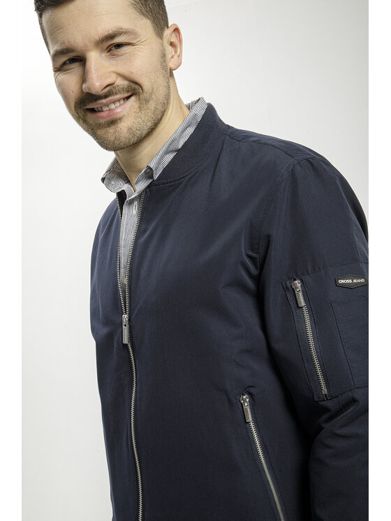 Cross Jeans Cross Jeans Kurtka przejściowa 40267-001 Granatowy Regular Fit