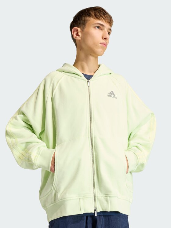 adidas adidas Bluza Adilenium Season 4 Zielony jasny Loose Fit
