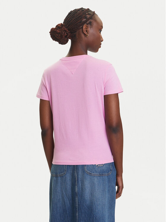 Tommy Jeans Tommy Jeans T-Shirt Essential DW0DW21404 Różowy Regular Fit