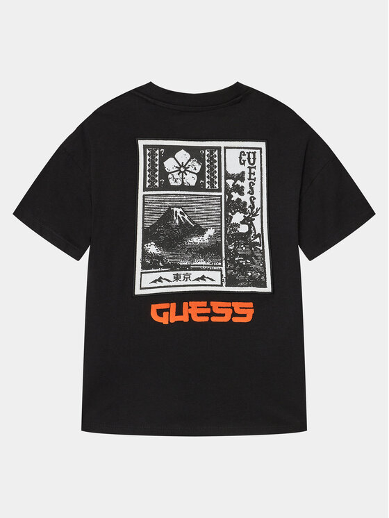 Guess Guess T-shirt Boxy Ss L4RI27 K8HM4 Nero Boxy Fit