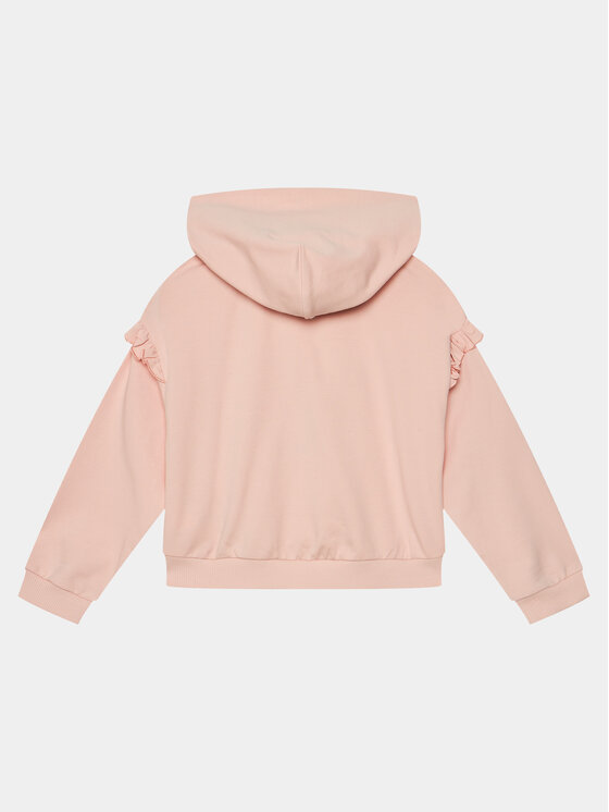 Tommy Hilfiger Tommy Hilfiger Felpa Hilfiger Script Ruffle Hoodie KG0KG07720 Rosa Regular Fit