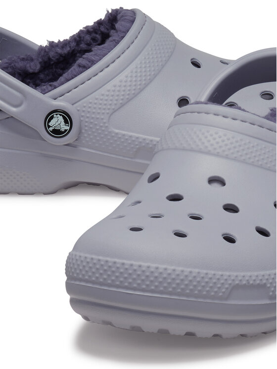 Crocs Pantoletten Classic Lined Clog 203591 Violett Modivo