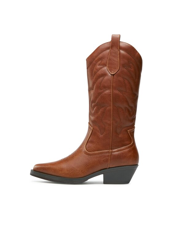 ONLY Shoes ONLY Shoes Kowbojki Onlbronco 15304379 Brązowy
