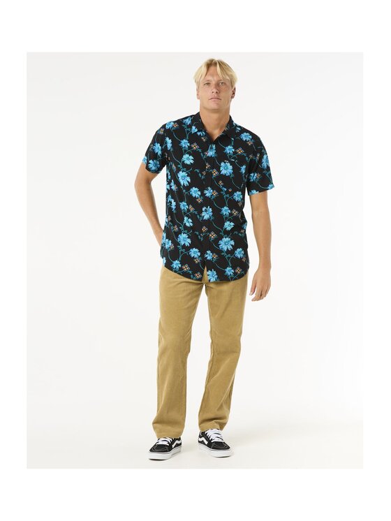 Rip Curl Rip Curl Koszula Surf Revival S/S Shirt Czarny Standard Fit