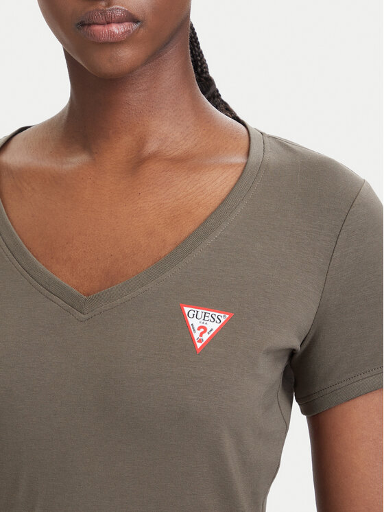Guess Guess T-särk W2YI45 J1314 Khakivärviline Slim Fit