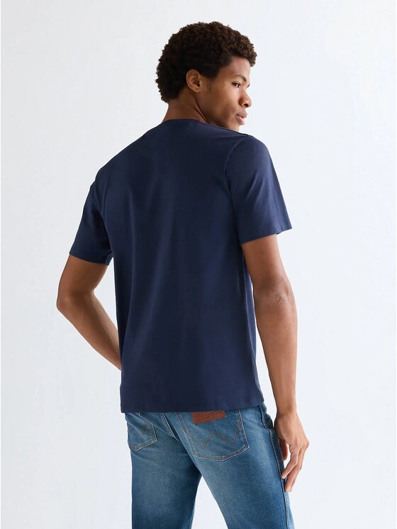 Wrangler Wrangler T-Shirt SMALL AMERICANA TEE Niebieski Regular Fit