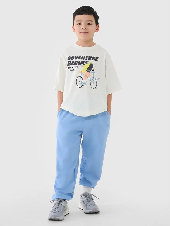 4F 4F T-Shirt 4FJASAW24TTSHM2596-11S Biały Oversize