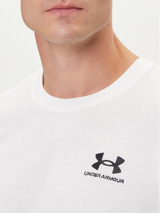 Under Armour Under Armour Póló Ua Logo Emb 1373997 Fehér Relaxed Fit